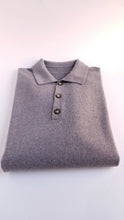 Load image into Gallery viewer, Oatmeal Merino Polo